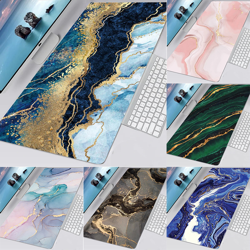 Alfombrilla de ratón de mármol, alfombrilla de ratón para juegos de ordenador, alfombrilla grande para ratón, alfombrillas de escritorio para teclado de Gamer, alfombra de mesa, alfombra pequeña de goma antideslizante