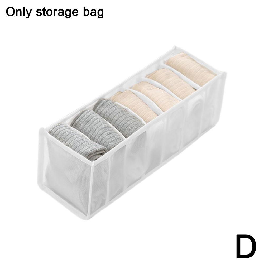 Collapsible Closet Organizer for Underwear Socks Bra Drawer Storage Box No Mess Space Saving Divided Compartments Easy Sorting: Ivory