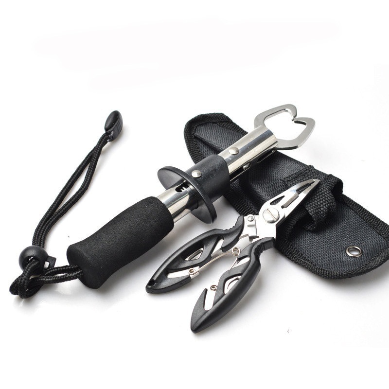 Kutter tång sax fisk grip tång set tång tång snip fiske lock lipgrip tillbehör verktyg klämma klämma gripare avtryckare