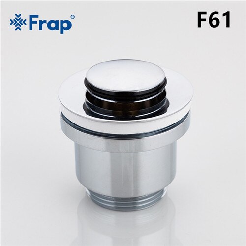 Frap bathtub Drain Bath Basin Overflow Hole Sink Tap Push Button Pop up Waste Plug Slotted Kitchen Sinks Drains F61 F62: F66 without overflow
