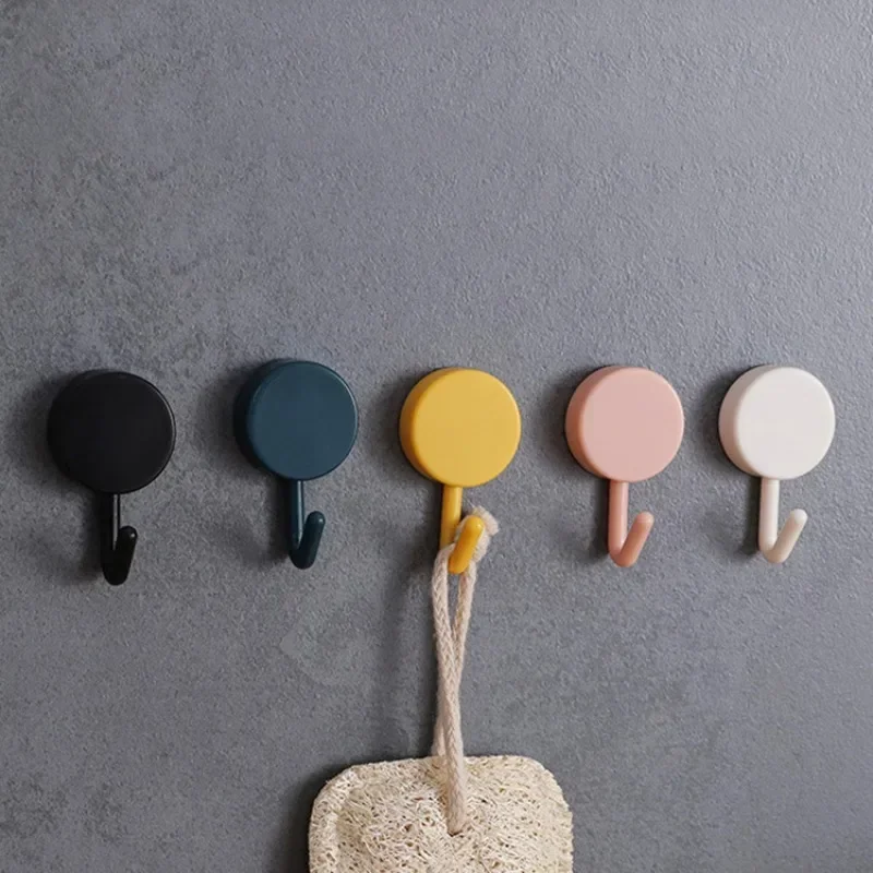 Gancho organizador colgante, No es necesario perforar agujeros, ganchos autoadhesivos para el hogar, jardín, puerta de baño, mochila, accesorios de almacenamiento, billetera