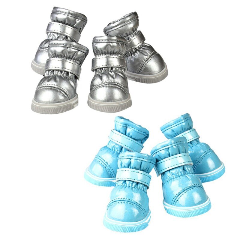 Winter Hond Schoenen Warme Snowboots Waterdichte Kleine Honden Non Slip Casual Schoenen Voor Chihuahua Teddy Pug Huisdierenproducten 4 Stks/partij