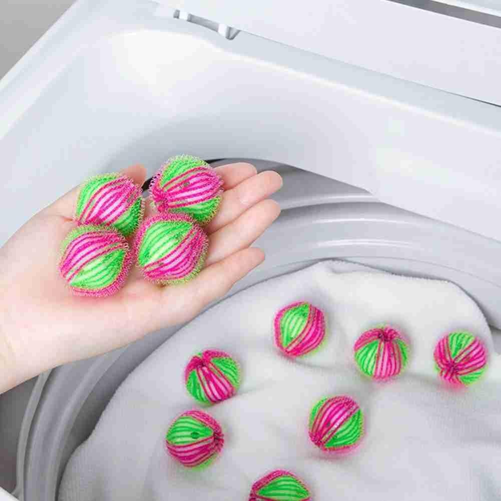 Six Pack Nylon Laundry Ball Decontamination Anti-winding Cleaning Ball Ball Bra Hair Washing Underwear Ball Sticky Usefu Wa F0w4