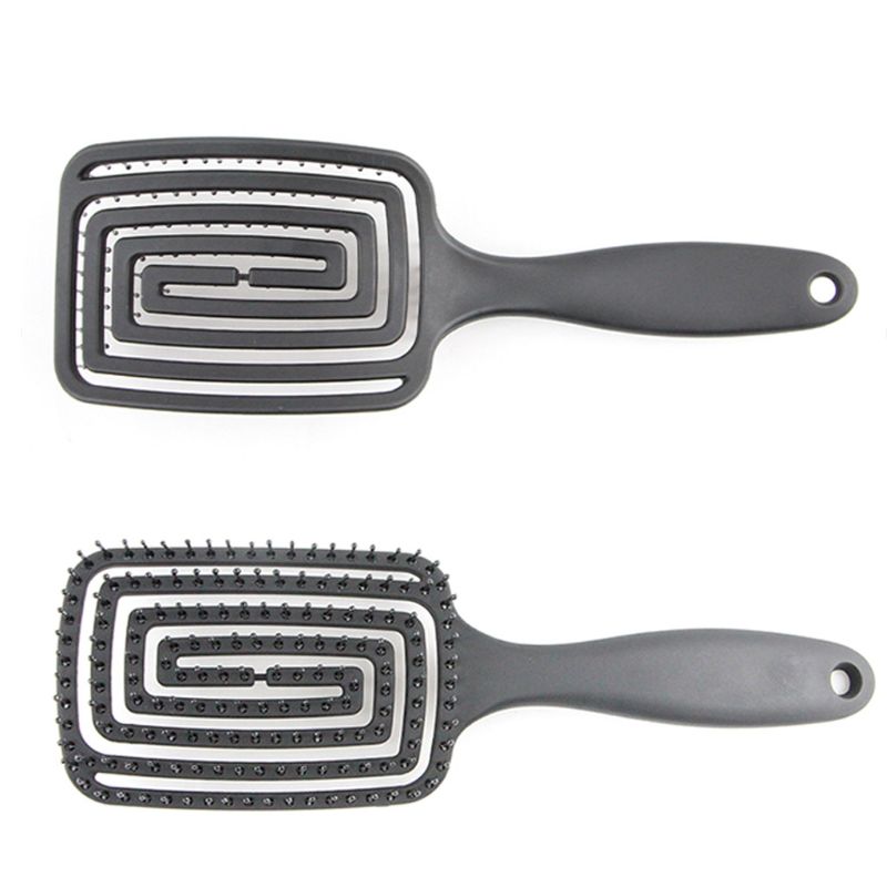 Peine cepillo de pelo con ventilación , masaje antiestático para el cuero cabelludo, peines húmedos, herramientas para el pelo de estilo de peluquería para uso doméstico en salón