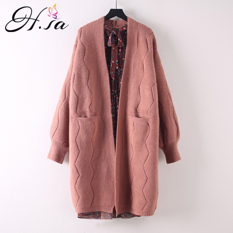Cardigan Lungo In Maglia Donna – Poncho Scaldacuore Con Bottoni, Taglie 8-14 UK