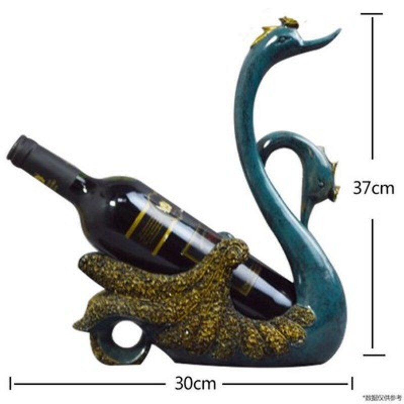 Bleu doré Cygne Vin Porte-Bouteille Champagne Cocktail Support D'étagère De Barre de Stockage De Bière Potable Ornement Artisanat Accessoires: style 5