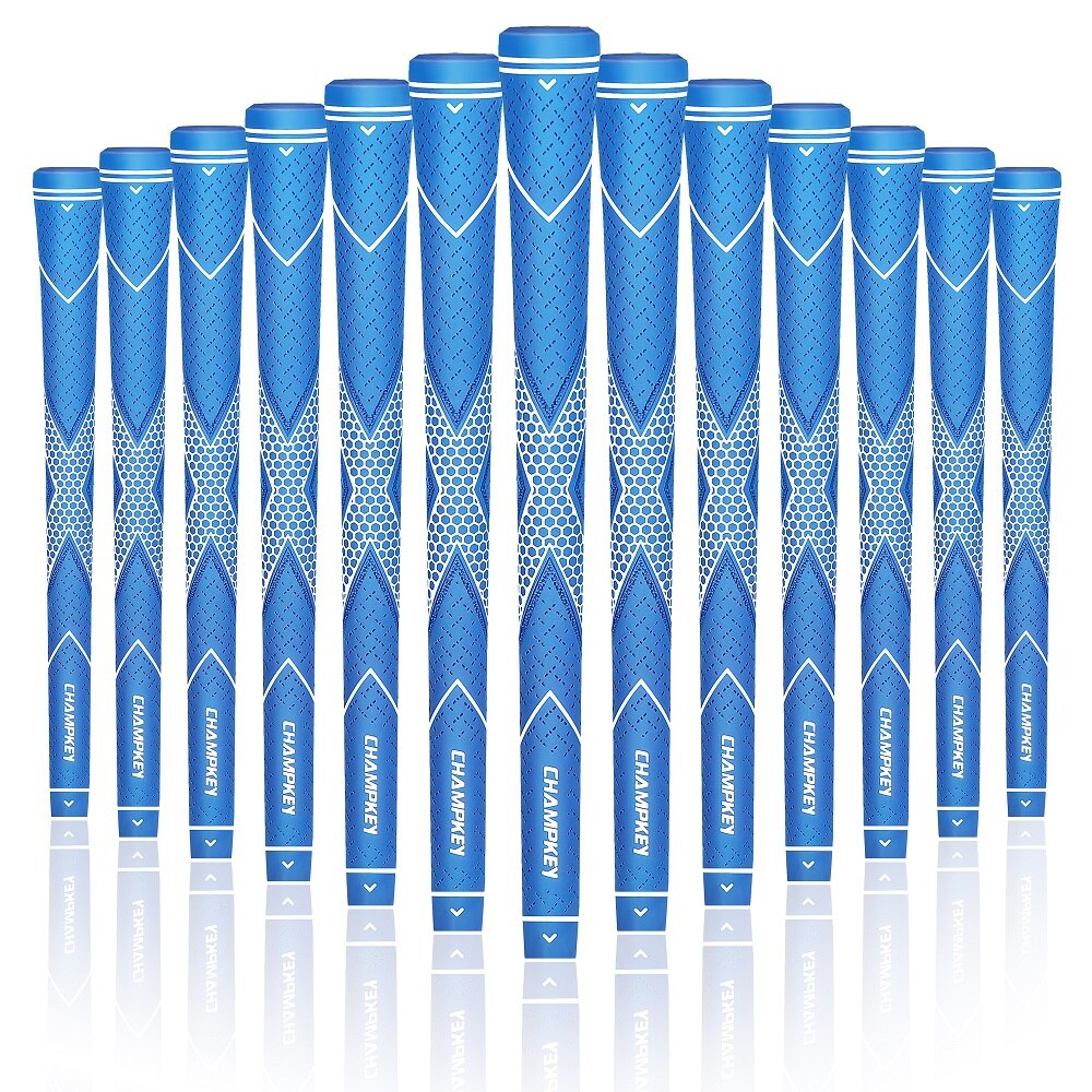 Champkey Traction-X Rubber Golf Grips 9PCS/Set Standard Color Mixed Golf Club Grips