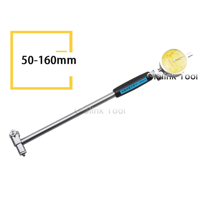 50-160mm Dial Bore Gauge Hole Diameter Measuring Gauge Inside Diameter Scale Cylinder Volume Meter Dial Indicator