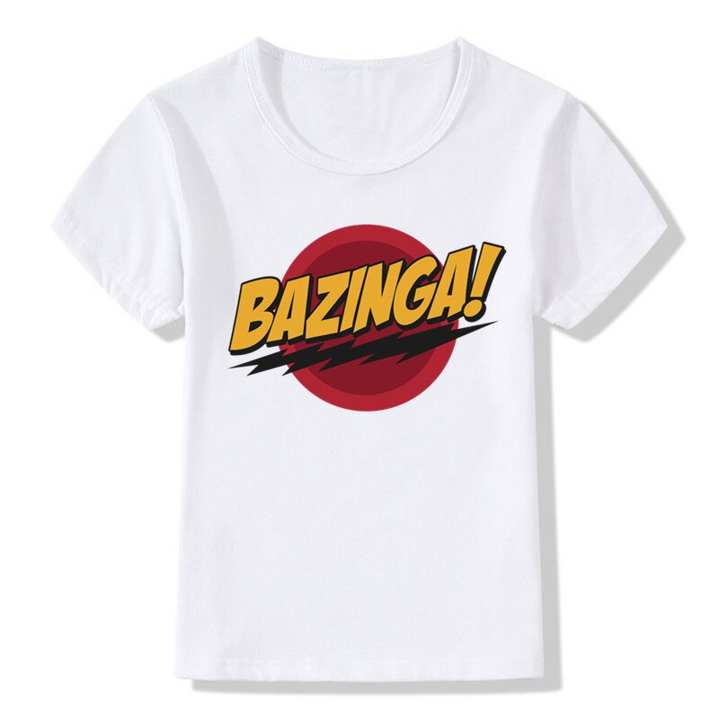 2019 crianças o grande bang teoria bazinga t camisa crianças verão casual manga curta topos bebê meninos meninas roupas, ooo462: oHKP462D / 6 T