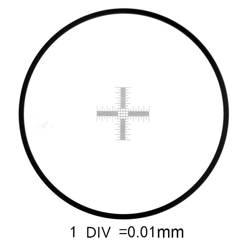 Krzyż kropka DIV 0.01mm etap mikrometr kalibracji slajdów linijka z 4 wagi pomiarowe dla stereofoniczny mikroskop biologiczny