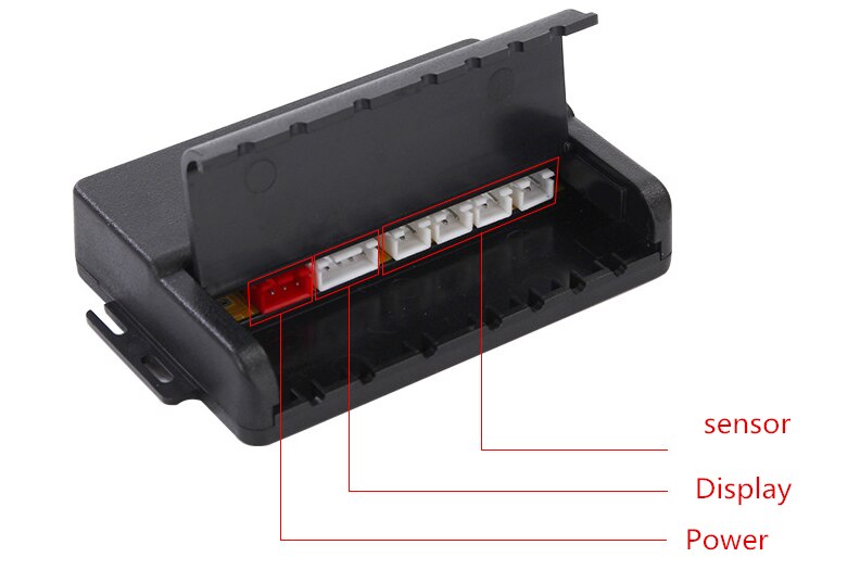 Car front OBD parking detector 4 sensor Can bus LED Alarm display speed control Security parktronic blind spot detection system