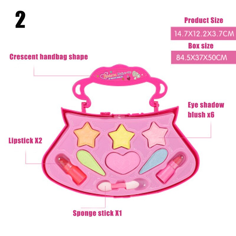 Spielhaus mädchen spielzeug kosmetikkoffer spielzeug haartrockner schminktasche rollenspieltasche: 2