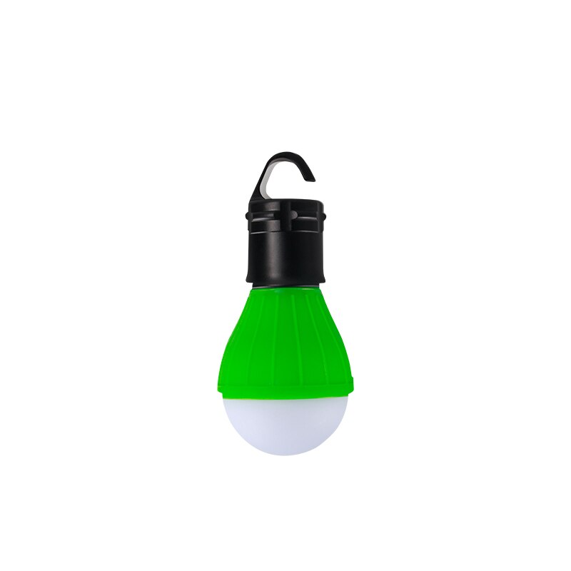 Mini bærbar lanterne telt lys led pære nødlampe vanntett hengende krok lommelykt for camping 4 farger 3* aaa batteri: 15w
