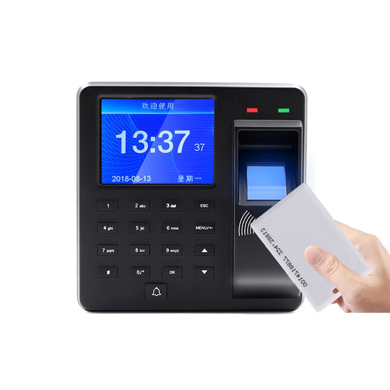 Biometric Fingerprint Recognition Device Time Attendance System Clock Recorder Employee Recognition Recording Electronic Machine
