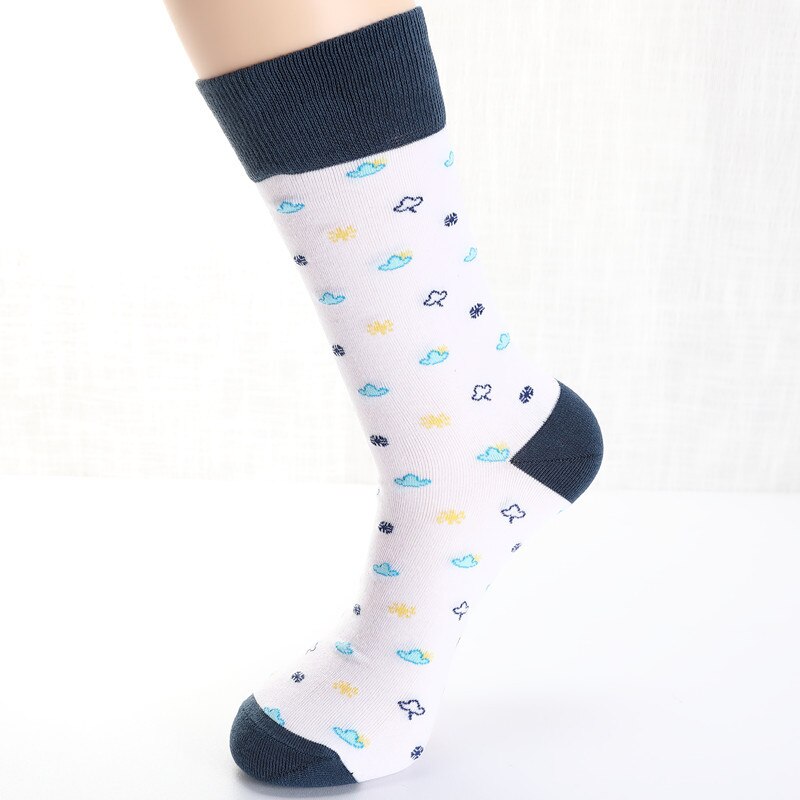 Calcetines cómodos con estampado de tiburón para hombre, medias divertidas de estilo casual, ideal para monopatín o boda, con diseños geométricos,