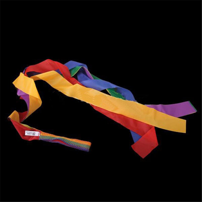 Art gymnastique danse ruban gymnastique gymnastique rythmique Ballet Streamer exercices rubans Fitness arc-en-ciel couleur pour les filles enfants