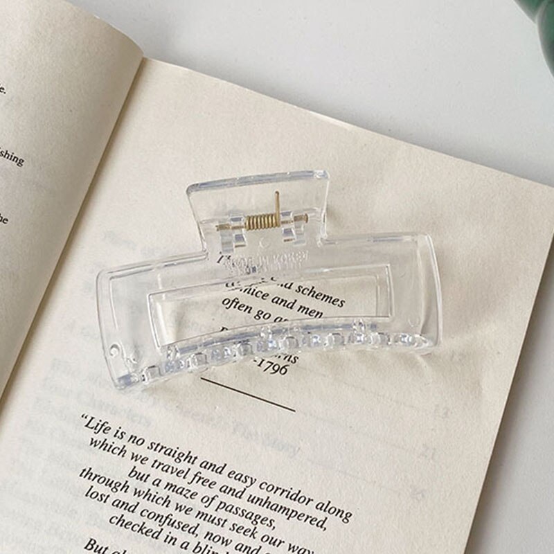 Effen Kleur Klauw Clip Grote Barrette Krab Haar Klauwen Bad Clip Paardenstaart Clip Voor Vrouwen Meisjes Haar Accessoires: 0018-A4-8cm