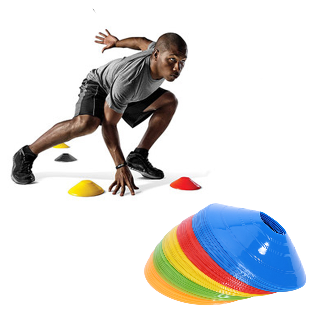 Platillo de disco para fútbol, conos marcadores en línea, patinaje, monopatín, obstáculos de tráfico, entrenamiento de velocidad, 5 uds.