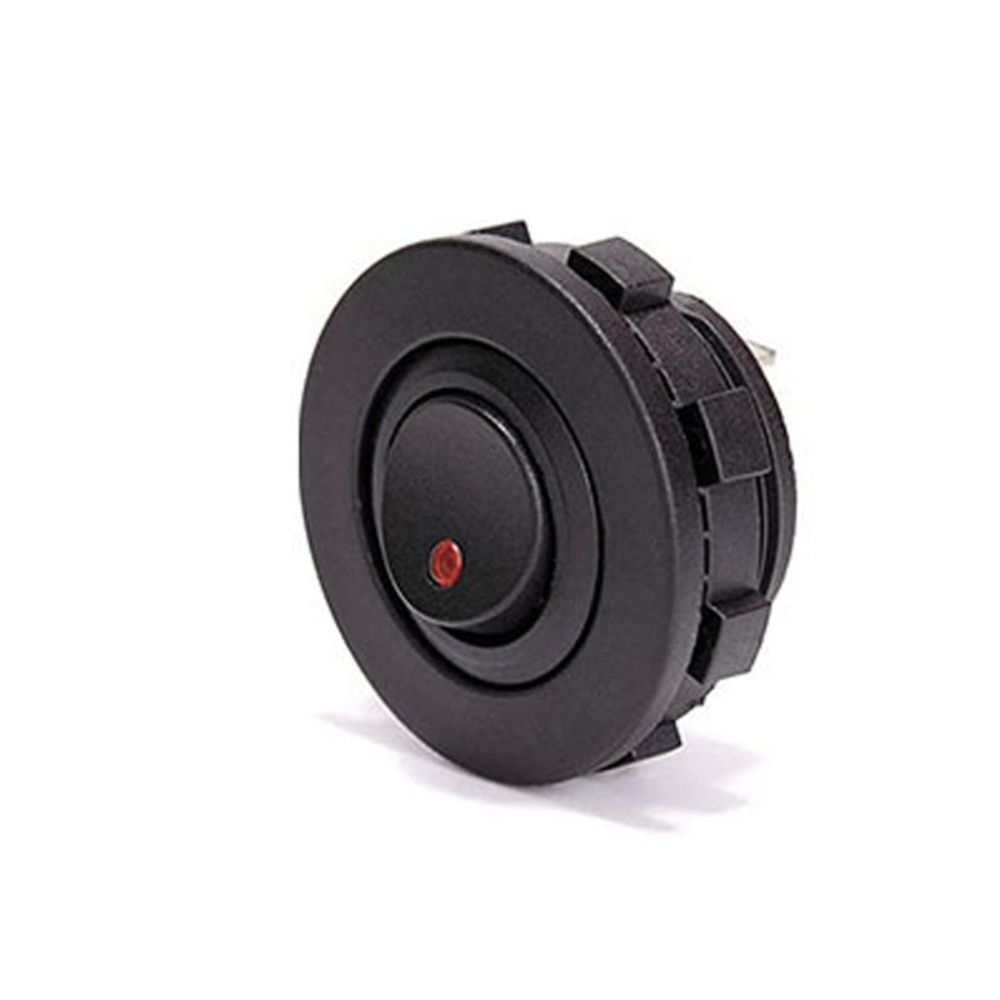 Palanca basculante redonda Universal para coche, barco y camión, interruptor de botón de encendido/apagado SPST de 3 pines, 12V, 20a/24V, 10a: Rojo