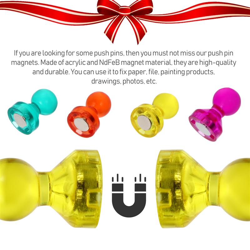 20Pcs Push Pin Magneten Novel Kantoor Kantoor Magneten School Magneten Sterke Magneet Pushpins Thuis Decor