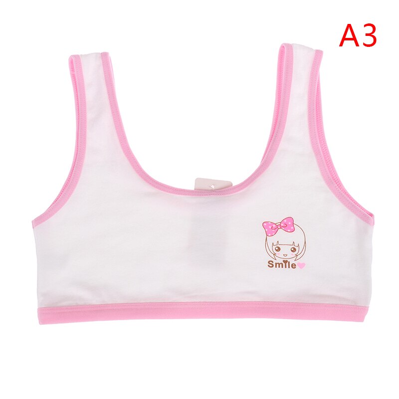 Sujetador de entrenamiento de verano para niña, ropa interior con cabeza de gato, para pubertad, para joven, lencería para pubertad, 1 unidad: 3