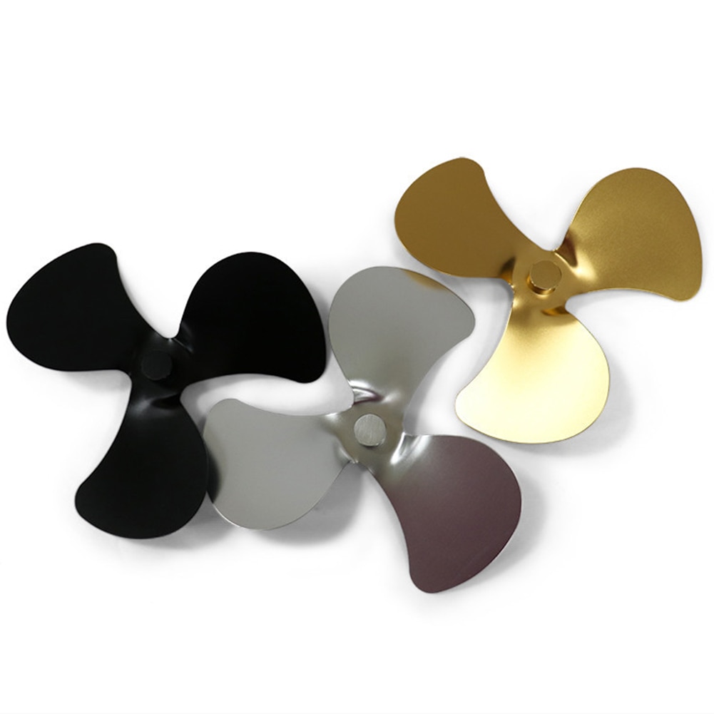 Aluminum Heat Powered Stove Fan 3 Blades for Fireplace Efficient Heat Distribution Log Burning Fireplace Parts Accessories