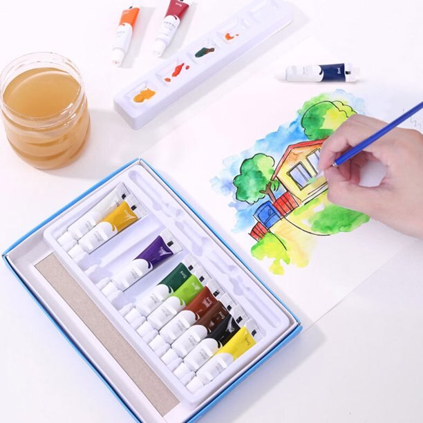 Water Kleur Verf Set Student Beginner Art12 18 24 Kleur Draagbare Verf Pigment Voor Artist Student Beginner Kunst School Supplies