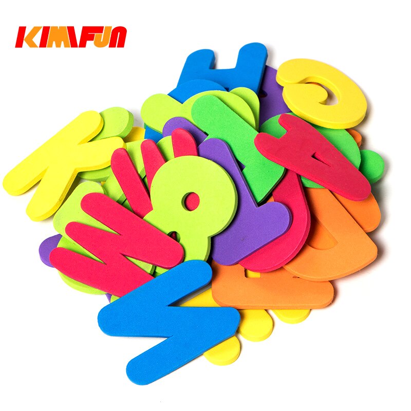 36PCs Baby Bath Toys Letters Numbers Can Stick On The Wall Environmental Toys Floating on the water Safety swimming A-Z 0-9