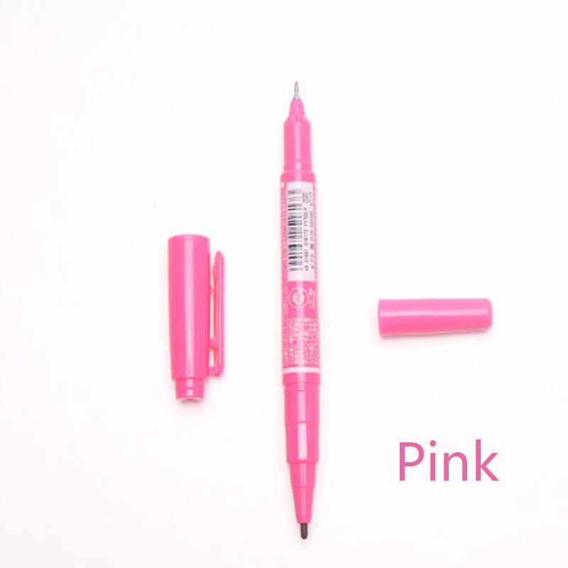 12 pièces Zèbre Huileuse Petite bicéphale Marqueur Stylo MO-120-MC à séchage Rapide Stylo N'est Pas de Décoloration, et Non toxique: Pink
