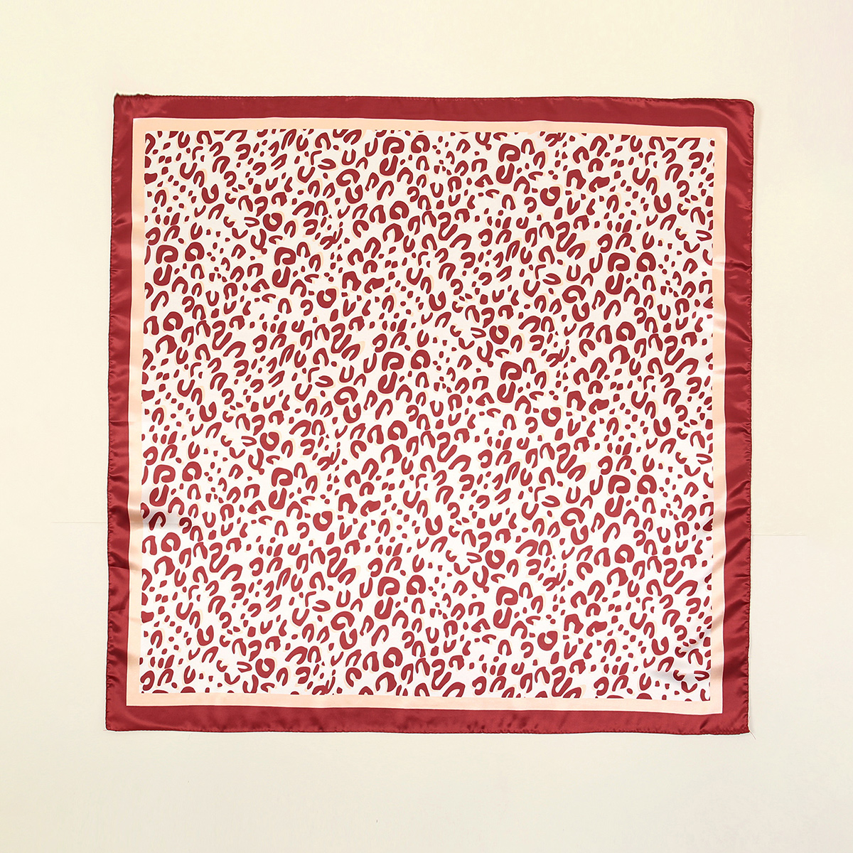 Seidenschal mit Leopardenmuster für -Luxusmarke, Halstuch, Hals, Kopf-/Haarschals, Bandana, Taschentuch, Kopftuch, 90 x 90 cm: Fluoreszierende Grün