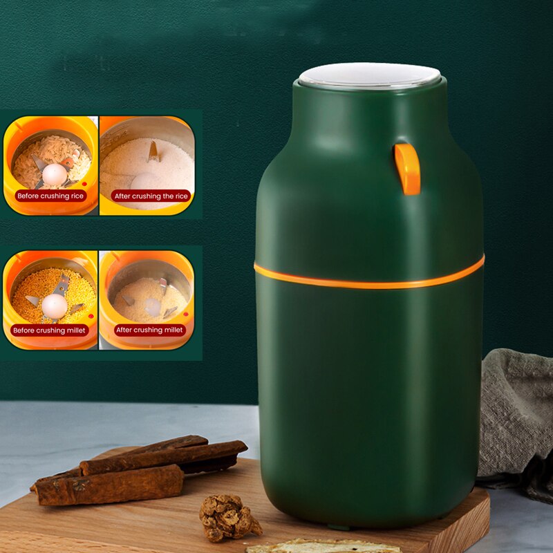 Moulin électrique Portable Yijy-010 – Café, Poivre, Sel – ABS Blanc