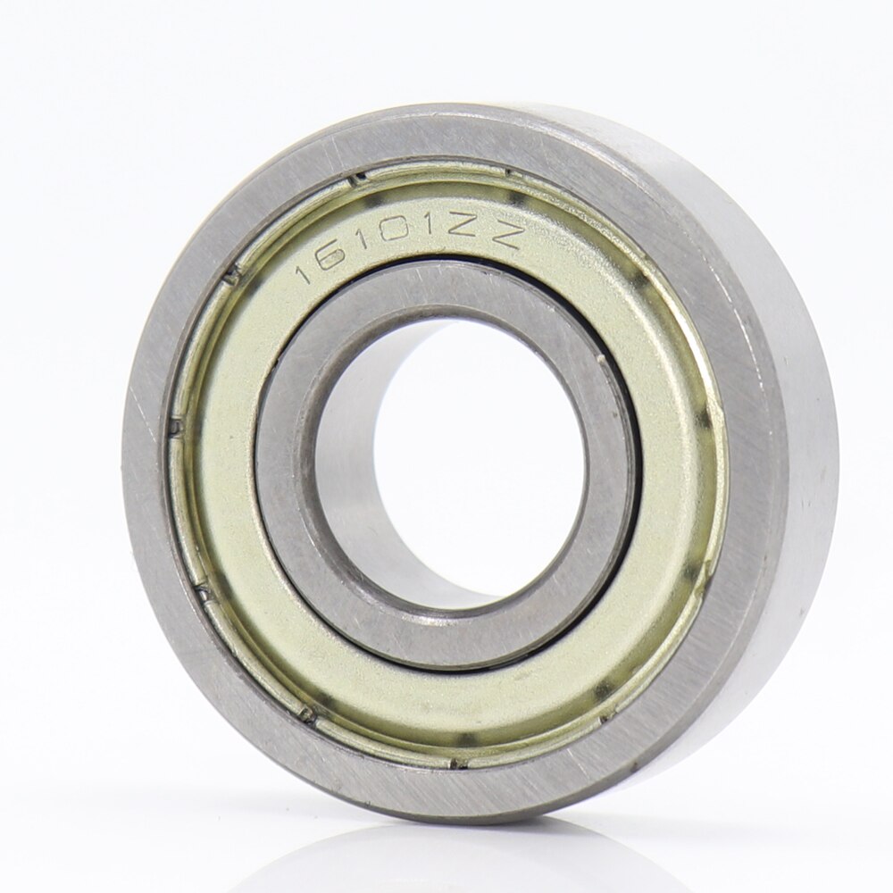 Rodamiento de bolas doble blindado 16101-ZZ, 12x30x8mm (2 piezas), 16101ZZ para rodamientos especiales de Motor de bolas de ranura profunda