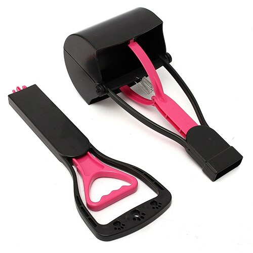 Long Handle Dog Pooper Scooper Plastic Pet Waste Clean Pickup Tool Poop Picker