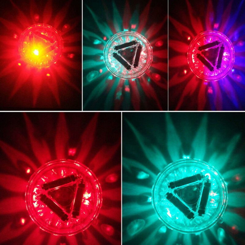 Ledet nedsenkbart lys til hage svømmebasseng rgb diamant undervannsbasseng lys låve som spiller fontene spa dårlig vanntett