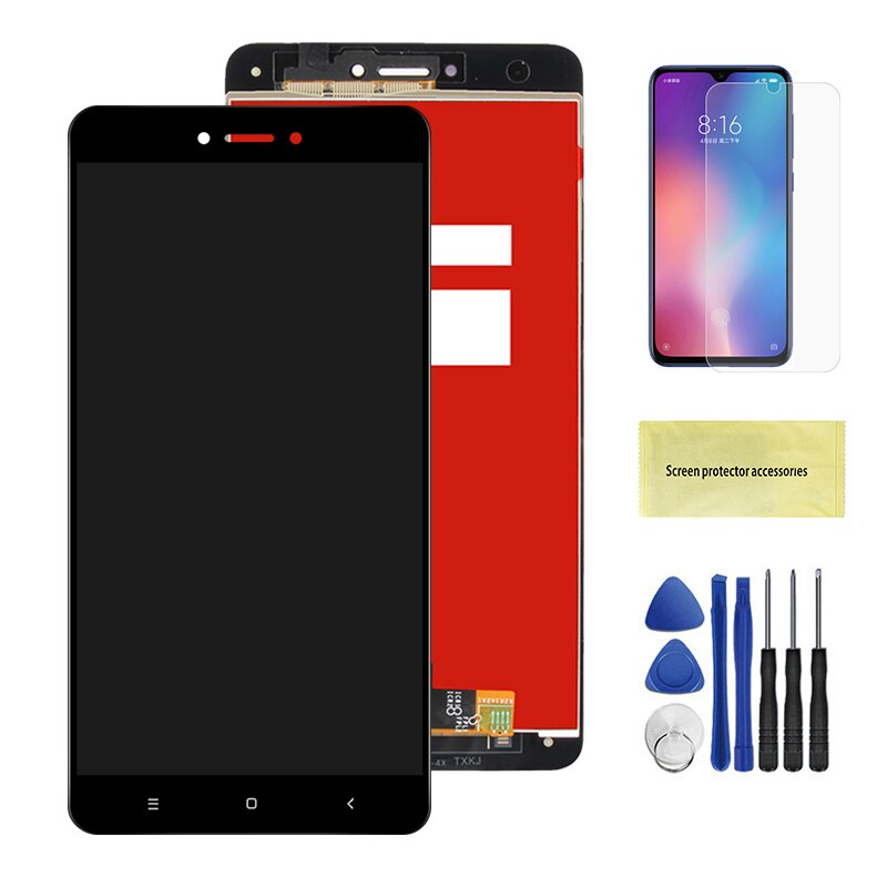 Original LCD For XIAOMI Redmi Note 4X LCD Display Touch Screen Digitizer For Redmi Note 4 Global Version LCD for Snapdragon 625: Black No Frame