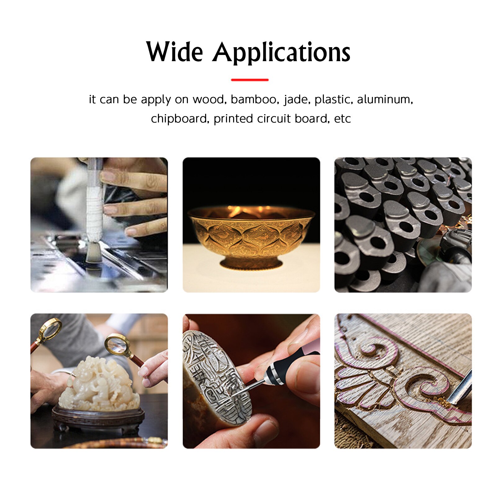 impostato di penne per smerigliatura elettriche portatili kit di penne per smerigliatrice ricaricabile mini penna per lucidatura con rettifica da 20 pezzi per lucidatura