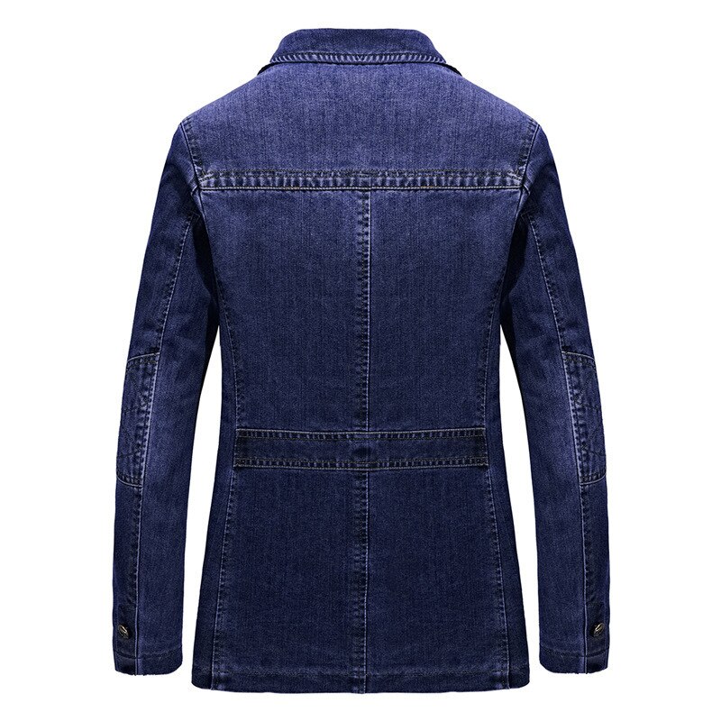 Spring Autumn Casual Suit Mens Korean Slim Denim Small Suit Mens Denim Jacket