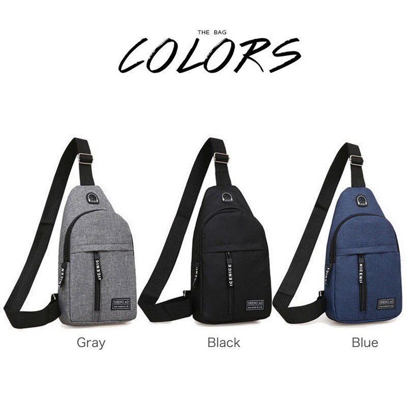 Men Women Nylon Waist Packs Sling Bag Outdoor Sport Shoulder Crossbody Chest Bag Travel Messenger Pack Purse Bolsa