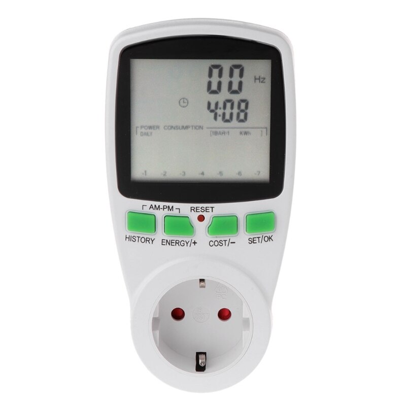 AC Power Meters 220v digital wattmeter eu energy meter watt monitor electricity cost diagram Measuring socket analyzer