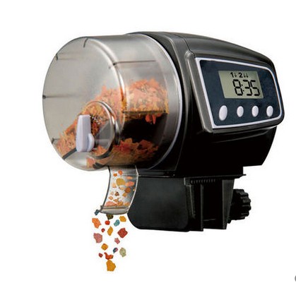 Aquarium Automatic Fish Feeder for Aquarium Fish Tank Auto Feeders with Timer Pet Feeding Dispenser LCD Display Fish Feeder