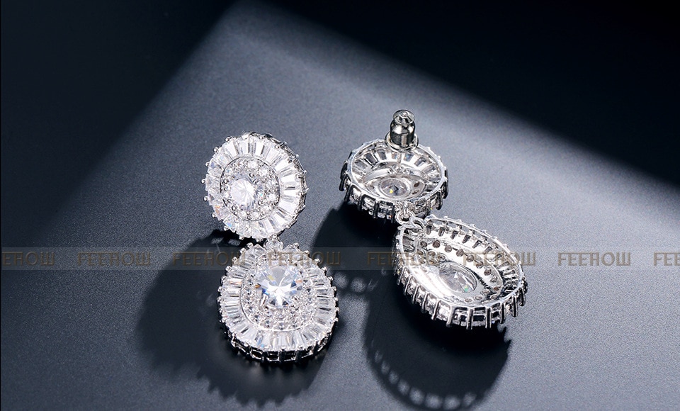 luxury princess 925 sterling silver dubai wedding for women lady anniversary jewelry bulk sell J5199