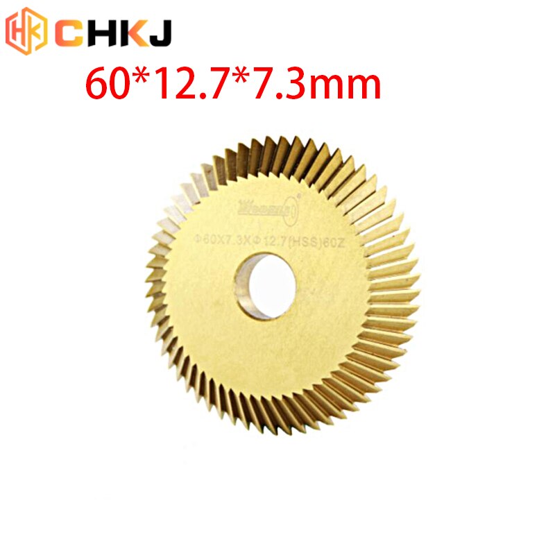 CHKJ 60*7.3*12.7mm Blade For Wenxing Key Cutting Machine Locksmith Tools Key Machine Milling Cutter 60T Key Cutting Blade: Default Title