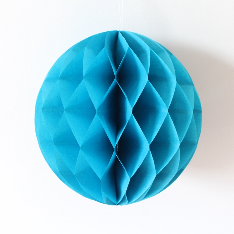 8 " (20cm) 17 farver honeycomb bolde papir lanterner bryllup husholdningsdekorationer supermarkeder shopping markeder udendørs dekoration: Blågrøn
