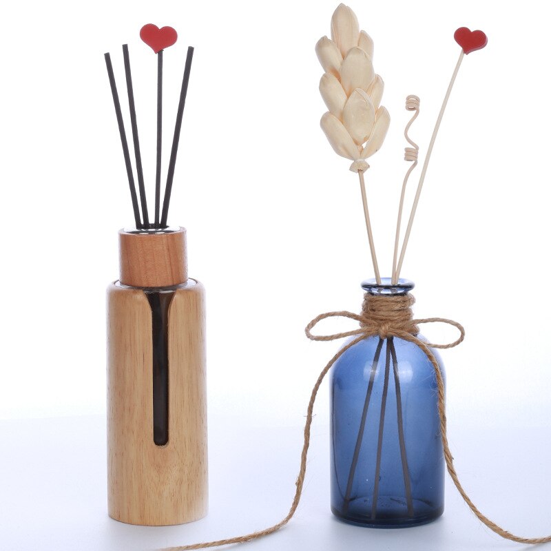 5 pcs Handgemaakte Liefde Vormige Rotan Riet Diffuser Stok Diffuser Refill Sticks DIY Eenvoudige Stijl Home Decor