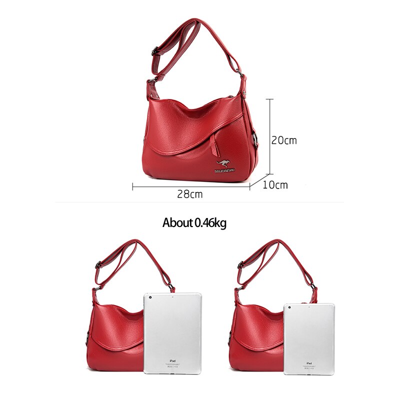 Couleur Unie Doux En Cuir PU Sacs À Bandoulière pour Femmes Dames Sac de Banlieue Décontracté Sac À Bandoulière