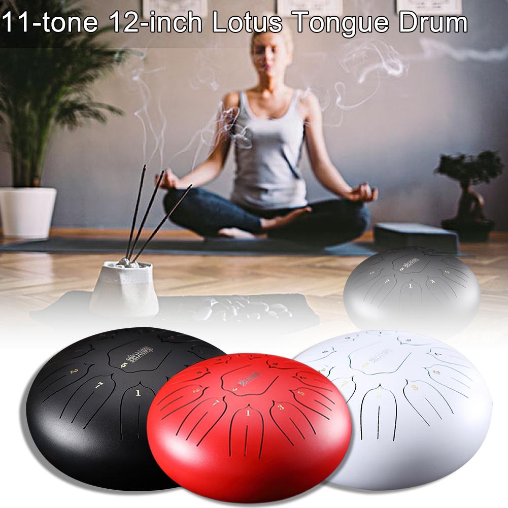 12 zoll Mini Trommel 11 Tone Stahl Zunge Trommel Handpan Instrument Mit Padded Trommel Tasche Und EIN Paar Von Schlägel musical Instruments