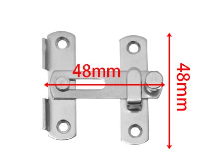 Guard Latch Bolt with Screws Sliding Window Door Lock Handle Stainless Steel Door Latch Home Safety Chain Door Home Hardware: A-2inch