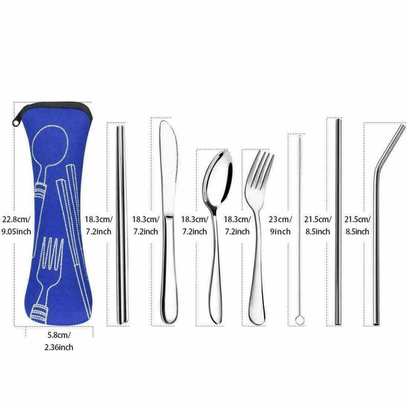 Servis set rostfritt stål servis med vete halm handtag kniv gaffel sked middag set kök servis