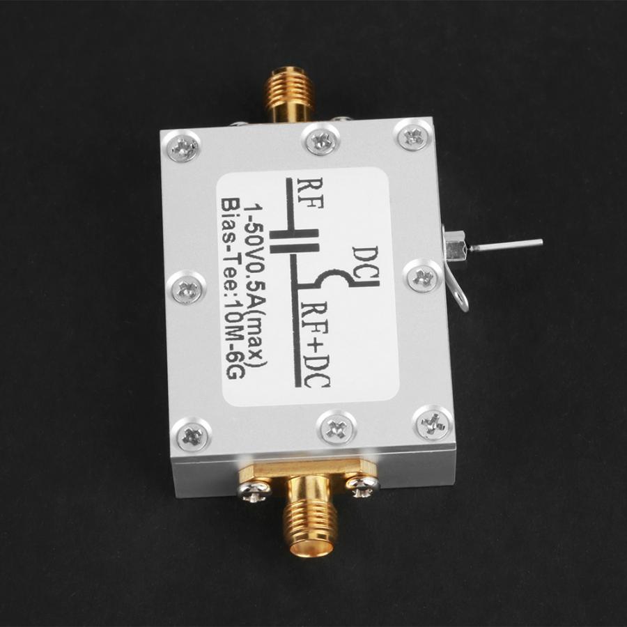 10 MHz-6 GHz biais té 10 MHz-6 GHz large bande radiofréquence micro-ondes Coaxial biais DC1-50V