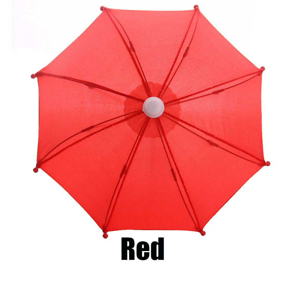 Neue Stil Bunte Kunststoff Mini Regenschirm Regen Getriebe Spielzeug Regenschirm Baby Spielzeug Mädchen Puppe Verschönerung Puppe Kleidung Dekoration: plum